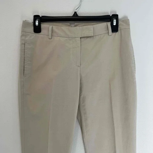 Theory Womens Khaki Dress Ankle Pants Size 4 ($325) - Picture 3 of 7